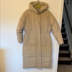 a new day Women's Beige Puffer Jacket